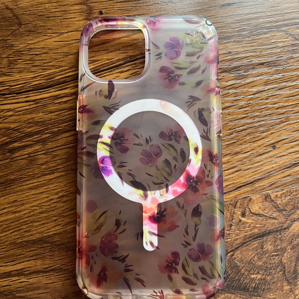 Speck iPhone 13/14/15 Floral iPhone Case with MagSafe